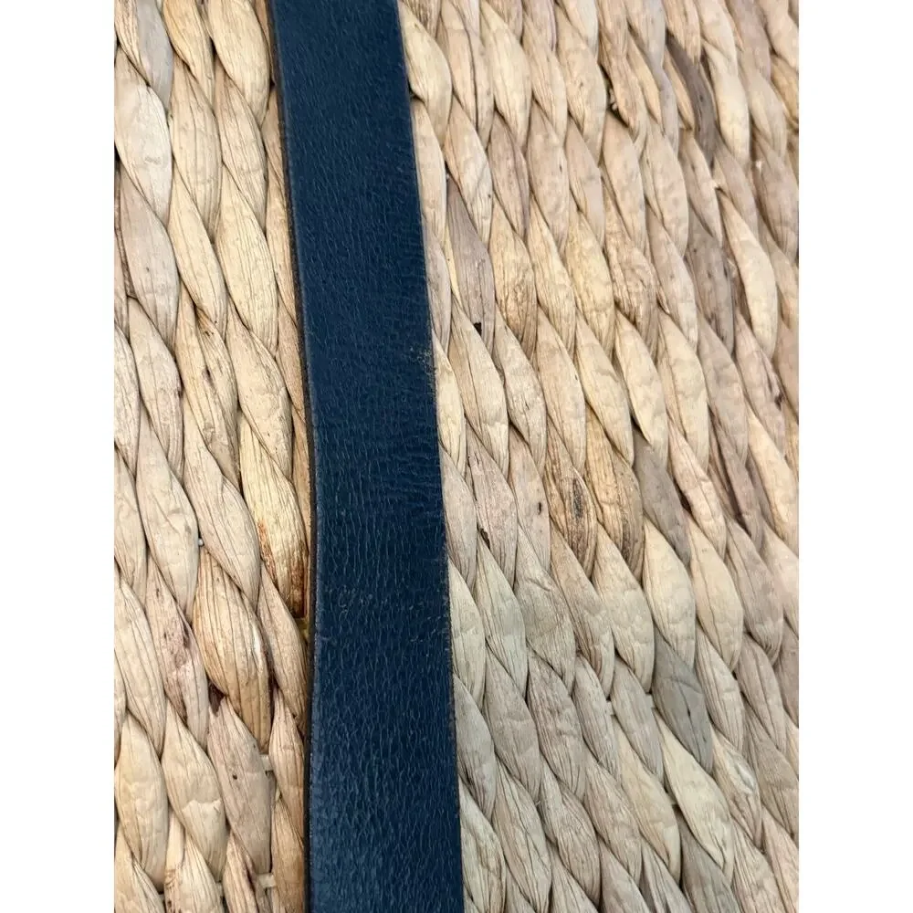 Dickies Genuine Leather Black Belt Matte Silver Buckle Size 38 (95 cm)